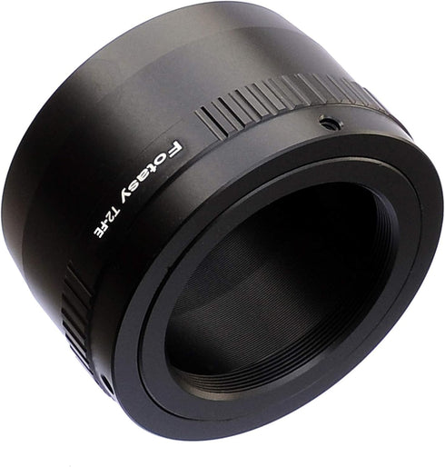 Fotasy T Mount Lens to E Mount Adapter, T2 E Mount Adapter, Telescope Lens Emount Adapter, Compatible with Sony a7 a7R a7s II III IV a9 a7c Alpha ...