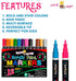 CHALKY CROWN - 3mm Acrylic Paint Markers, Acrylic Paint Pens for Rock Painting, Stone, Ceramic, Glass, Wood - Paint Pens and Acrylic Markers, Acry...