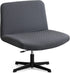 Armless Criss Cross Office Desk Chair Cover Slipcover, Waterproof Stretch Jacquard Vanity Swivel Chair Cover Mid Back Wide Seat Office Computer Ga...