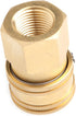 Forney 75129 Pressure Washer Accessories, Quick Coupler Female Socket, 3/8-Inch Female NPT, 4,200 PSI, Brass...
