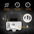 NTHREEAUTO 2 Pin Electronic Flasher Relay, Adjustable 12V Relays Fix for LED Turn Signal Hyper Flash, Universal...