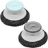 2Pcs Stainless Steel Wool Scrubber with Handle, Heavy Duty Pot Scrubbers Dish Scrubber Cleaning Brush Wash for Dish, Stainless Steel Scrubbing Bru...