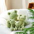 Apricot Lamb Toys Plush Velvet Frog Stuffed Animal Soft Cuddly Perfect for Child (Green Frog,8.5 Inches)...