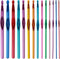 GIRLOOKA 14PCS Aluminum Crochet Hooks Set Multicolor Aluminum Handle Knitting Needles Craft Yarn 2-10mm......