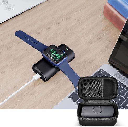 casmilee Carrying Case for iWALK Portable for Apple Watch Charger & Phone Charger 9000mAh/5000mAh, Charging Battery Pack Storage Holder for Anker ...