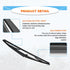 Rear Windshield Wiper Blade Kits, 14in Rear Windshield Back Wiper Accessories Compatible With Grand Cherokee 2005-2010#05139836AB...