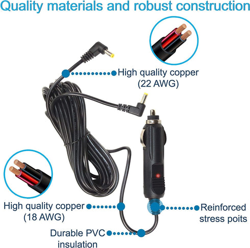 HQRP Car Charger Compatible with Yaesu FT-817 FT-817ND VX-8 VX-8R VX-8E VX-8GR VXA-150 VXA-210 VXA-220 VXA-300 VXA-700 VXA-710 Transceiver, 12-Vol...