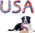 Vehomy 4th of July Dog Toys U S A Shape Dog Chewing Toys Dog Cotton Rope Toys Puppy Independence Day Interactive Toy Patriotic Dog Toys for Small ...