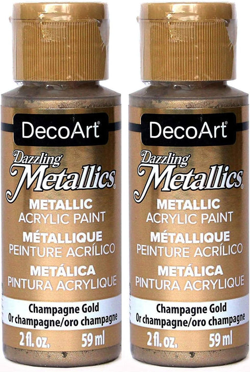 Dazzling Metallics Acrylic Paint 2oz-Champagne Gold...