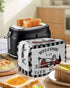 Welcome to Our Farm House Toaster Cover 4 Slice, Large Kitchen Appliance Covers, Black and White Checkered Toaster Oven Cover with Loop, Bread Mac...