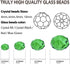 4mm 515Pcs Crystal Glass Beads, Glass Beads for Jewelry Making, Briolette Bead, Faceted Briollete Rondelle Crystal Glass Beads, Glass Beads Perfec...