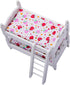 Miniature Dollhouse Accessories Miniatures Stuff Realistic Mini Furniture Bunk Bed DIY Decor Ornament for Miniature Dollhouse Kitchen Party Kit...