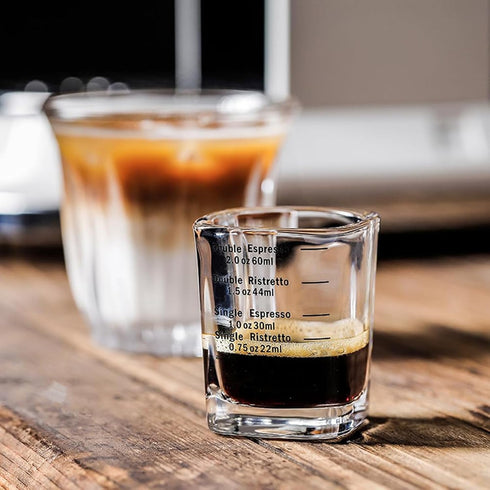 Espresso Shot Glasses, 26-Incremental Measurement, 2 OZ / 60ML (Sturdy-2 pack)...