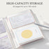 BetterJonny 3x5 Index Card Organizer, Index Cards Clear Plastic Holder Organizer Pouches Book Recipe Card Holder Flash Cards Holder, 40 Page Hold ...