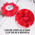 Dainty Red Rose Flower Brooch for Women Ladies, Delicate Hair Pin for Wedding Party Dance Banquet Ceremony – Versatile Floral Accessory for Clothi...