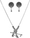 Designer Statement Afghani Oxidised Silver Temple Indian Ethnic Tassel Ghungroo Bells Tribal Gypsy Necklace Jewelry Set Women...