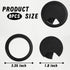 8 pcs 2 Inch 50 mm Plastic Desk Cord Cable Hole Wire Organizer Black Desk Grommet Adjustable Cord Cover (Black)...