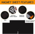 20 PCS Stamp and Die Storage Bag and Rubber Magnetic Sheets,die storage Set for Storage Die Cutting?DIY Scrapbooking....