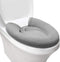 Toilet Seat Cover,Bathroom Soft Thicker Warmer with Snaps Fixed Stretchable Washable Fiber Cloth Toilet Seat Covers Pads Easy Installation& Cleani...