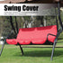 Keenso Swing Seat Cover, 3 Seat Premium 190T Polyester Taffeta Swing Cushion Cover Outdoor Waterproof Swing Chair Cover for Patio Courtyard Garden...