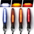 Motorcycle Indicators Flowing Turn Signal Lights Motorbike Turning Indicators Daytime Running Lights Brake Lights 12V for Motorcycle Motorbike(Pac...