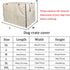 Double Door Dog Crate Cover Wire Dog Cage Cover Waterproof Durable Lightweight 420D Polyester Pet Kennel Cover Indoor Outdoor Protection Cage Cove...