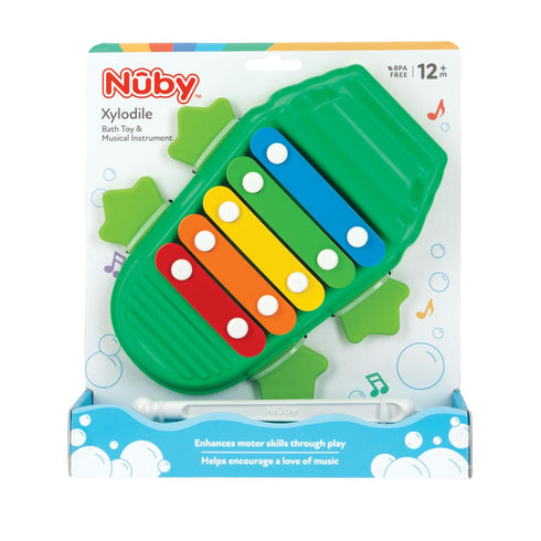 Nuby Xylodile Bath Toy and Musical Instrument - Baby Bath Toy - 12+ Months...