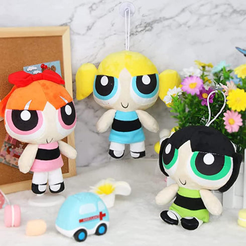 3Pcs 22cm/8inch Movie Cartoon Police Girl Plush Stuffed Doll Anime Figure Toys Xmas Kids Birthday Gifts...