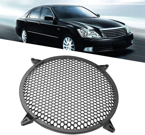 KIMISS SubWoofer Plastic Mesh Cover, Car Audio Cover Speaker Modification Cover,Car Speaker Grill 12 Guard 12inch (12 inch) (12 inch)......