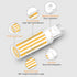 G9 Light Bulb LED 3000K Warm White Dimmable 60W - 80W Halogen Equivalent 8W Led Chandelier Lights Bulb Ceiling Pendant Lighting G9 Bi-Pin Ceramic ...