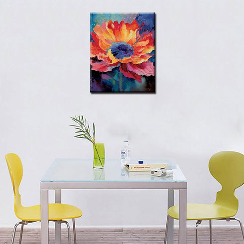 Aihonmin Sacred Peony flower Paint by Number for Adult, Graffiti Painting by Number Kits On Canvas?DIY Oil Painting Acrylic Paints Painting,living...