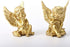 lemonadeus Gold Angels Resin Cherubs Statue Figurine Indoor Outdoor Home Garden Decoration Adorable Angel Sculpture Cute Angel Collection Wings An...