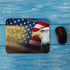 Beabes American Flag Eagle Mouse Pad Non-Slip Natural Rubber Base, 9.5X7.9 Inch Cool Bald Eagle USA Flag Computer Mousepad Mouse Pads for Computer...