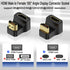 QIANRENON HDMI 2.1 U Shape Angle Display Adapter 8K HDMI 2.1 Male to Female 180° Angle Ultra HD Connector Socket 3D 8K@60Hz UHD2.1, for HDTV Lapto...