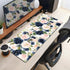 Blue Pink Mouse Pad Ink and Wash Blue Pink Flower Boho Desk Supplies for Women Office Aesthetic Desk Mat Mousepad Desk Pad Keyboard Pad, Non-Slip ...