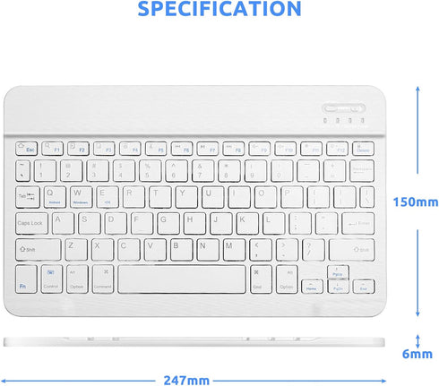 Keyboard for Samsung Tablet,Universal Slim Portable Bluetooth Keyboard for Android,Compatible with Samsung Galaxy Tab Tablets and More Bluetooth E...