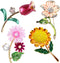 4 Pcs Elegant Flower Brooches Pin for Women Rhinestone Pearl Brooch Pins and Fashion rose Lapel Brooch pins for Women Girls Party Daily jewelry...