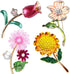 4 Pcs Elegant Flower Brooches Pin for Women Rhinestone Pearl Brooch Pins and Fashion rose Lapel Brooch pins for Women Girls Party Daily jewelry...