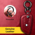 Tukellen for BMW Genuine Leather Key Fob Cover with Keychain Shell for 230i 330i 430i 440i 530e 530i 540i 740i 745e 750i M2 M235i M240i M3 M340i M...