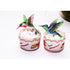 GEORLD Edible Cupcake Topper Wafer Hummingbird Cake Bird Decoration by Wafer Paper,12 Counts,Flat not 3D...
