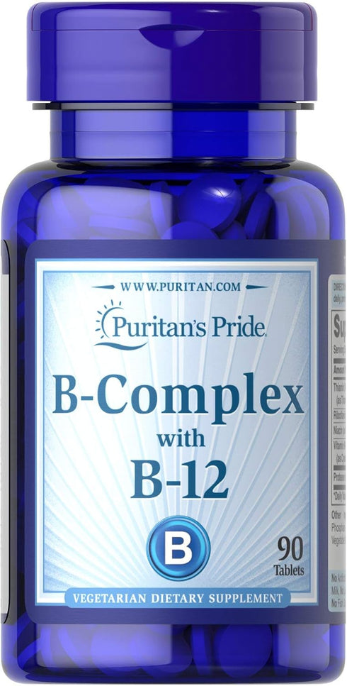 Puritan's Pride Vitamin B-Complex and Vitamin B-12-90 Tablets…...