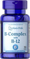 Puritan's Pride Vitamin B-Complex and Vitamin B-12-90 Tablets…...