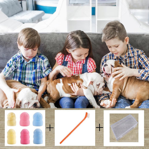 Dog Toothbrush Dog Tooth Brushing Kit ?6Pack Dog Finger Toothbrush for Dog Teeth Cleaning&Dog Dental Care, Dog Tooth Brush Pet Toothbrush...