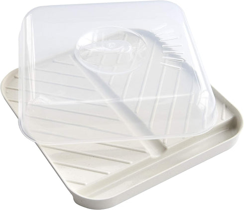 Nordic Ware - 60173 Nordic Ware Slanted Bacon and MeatTray, with Lid, White...