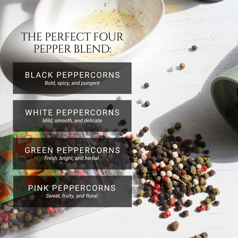 Melina's Peppercorns, California 4 Pepper Blend, 6 Ounce...