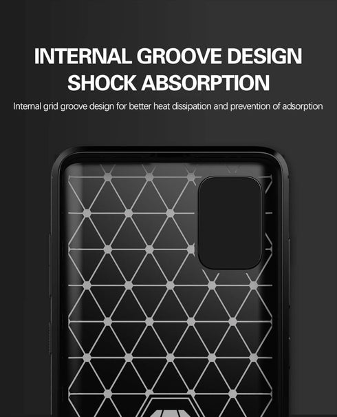 MAIKEZI Soft TPU Slim Fashion Anti-Fingerprint Non-Slip Protective Phone Case Cover for Samsung Galaxy A51 4G (Black Brushed TPU)...