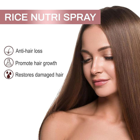Bello Hair Helper Spray, 2024 New Rice Nutri Spray, Hair Nursing Spray, Hair Mask, Repair Hair Damage Improve Frizz Hair, Help to Stop Thinning an...