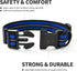 Mile High Life Reflective Dog Collar | Nylon Pet Collars wiith Buckle | Light Weight Puppy Collars | Blue Dog Collars for Medium Dogs (Blue, M)...