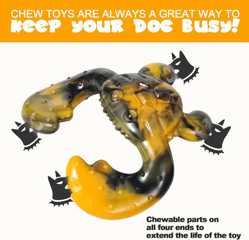 Dog Toys for Aggressive chewers, Durable Dog Toys for Large Medium Breed, Tough Dog Chew Toys for Boredom, Dog Teething Toys, Nylon Bone Toys with...
