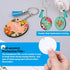 Sublimation Blanks Keychains Products, 80 PCS Keychains Tag Bulk with 2 Inch Heat Transfer Double-Side Round Coasters Blanks, Key Chains, Tassels,...